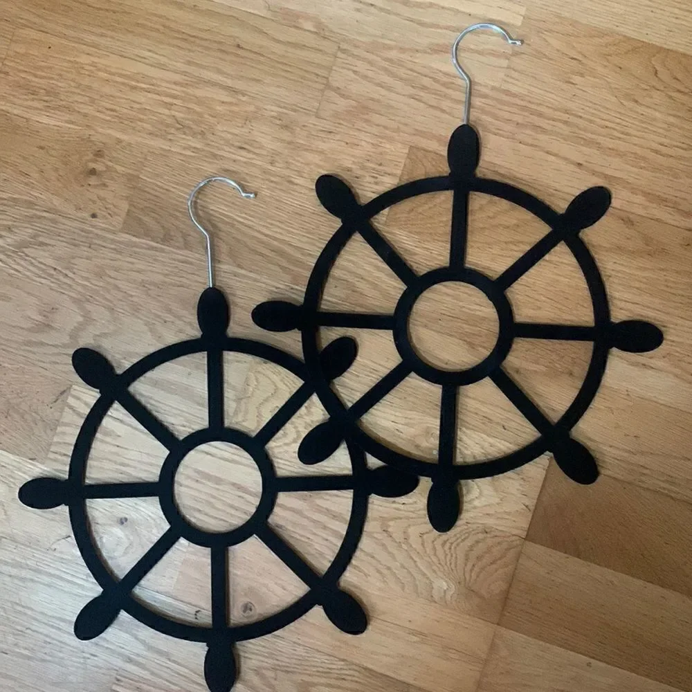 Closet Organizer Bundle 2 Nautical Ships Wheel Scarf Belt Tie